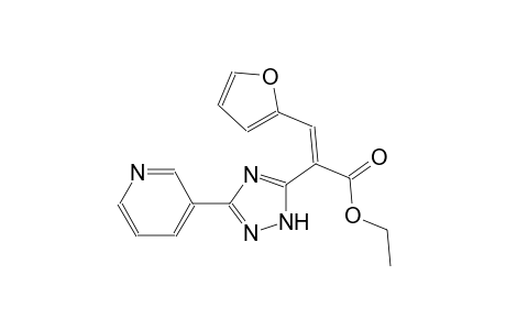 1H-1,2,4-triazole-5-acetic acid, alpha-(2-furanylmethylene)-3-(3-pyridinyl)-, ethyl ester