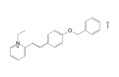 2-[p-(benzyloxy)styryl]-1-ethylpyridinium iodide