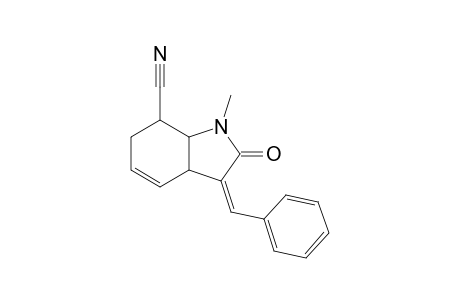 (3Z)-3-Benzylidene-2,3,3a,6,7,7a-hexahydro-1-methyl-2-oxoindole-7-carbonitrile