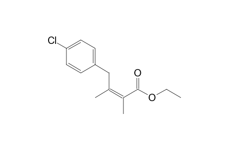 Ethyl 4-(p-chlorophenyl)-2,3-dimethyl-3(Z)-butenoate