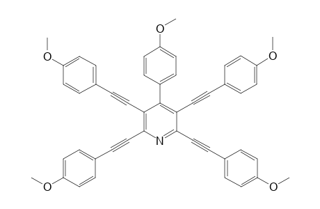 4-(4-Methoxyphenyl)-2,3,5,6-tetrakis((4-methoxyphenyl)ethynyl)-pyridine