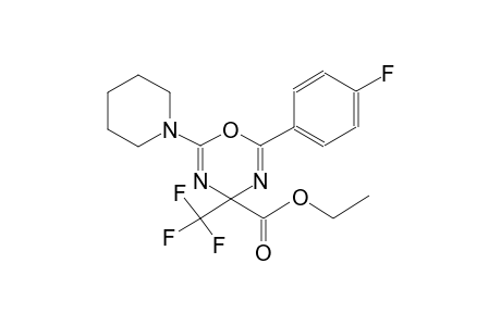 4H-1,3,5-oxadiazine-4-carboxylic acid, 2-(4-fluorophenyl)-6-(1-piperidinyl)-4-(trifluoromethyl)-, ethyl ester