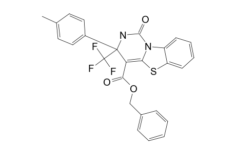 3-(4-METHYLPHENYL)-4-BENZYLOXYCARBONYL-3-TRIFLUOROMETHYL-2,3-DIHYDRO-1-H-PYRIMIDO-[6.1-B]-[1.3]-BENZOTHIAZOL-1-ONE