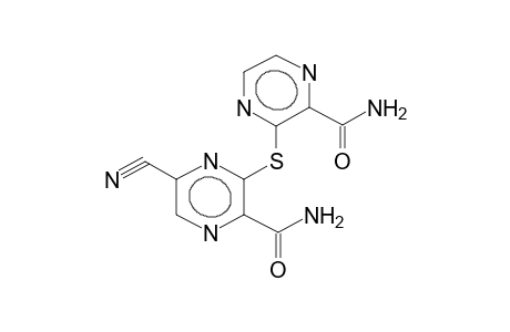 2-CARBAMOYL-3-(3-CARBAMOYL-2-PYRAZINYL)THIO-5-CYANOPYRAZINE