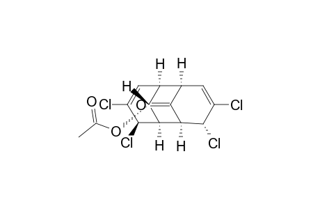 Tricyclo[5.3.1.1(2,6)]dodeca-3,9-dien-11-one, 12-(acetyloxy)-4,5,8,9-tetrachloro-, (1.alpha.,2.beta.,5.beta.,6.beta.,7.alpha.,8.alpha.,12R*)-