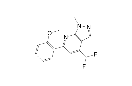 1H-pyrazolo[3,4-b]pyridine, 4-(difluoromethyl)-6-(2-methoxyphenyl)-1-methyl-