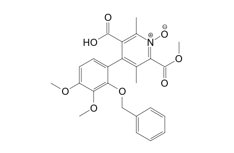 2,5-Pyridinedicarboxylic acid, 4-[3,4-dimethoxy-2-(phenylmethoxy)phenyl]-3,6-dimethyl-, 2-methyl ester, 1-oxide