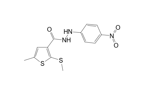 2-(Methylthio)-3-[N(2)-(p-nitrophenylhydrazono)carbonyl]-5-methylthiophene