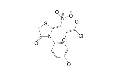 (Z)-3-(4-Methoxyphenyl)-2-(2,3,3-trichloro-1-nitroallylidene)thiazolidin-4-one