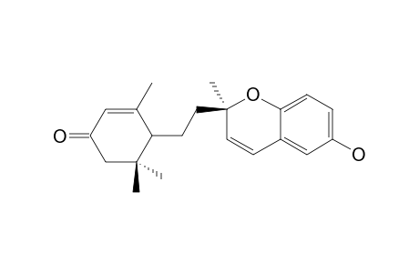 4-[2-[(2R)-6-hydroxy-2-methylchromen-2-yl]ethyl]-3,5,5-trimethylcyclohex-2-en-1-one