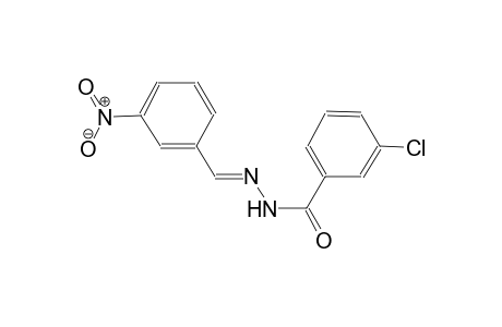 3-chloro-N'-[(E)-(3-nitrophenyl)methylidene]benzohydrazide