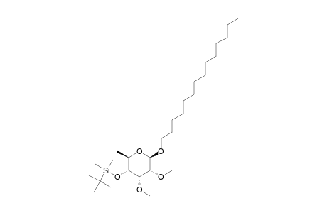 .beta.-D-Allopyranoside, tetradecyl 6-deoxy-4-O-[(1,1-dimethylethyl)dimethylsilyl]-2,3-di-O-methyl-