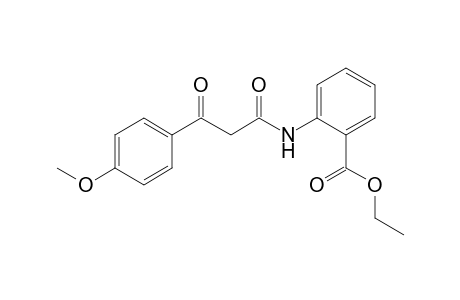 2-[[3-(4-methoxyphenyl)-1,3-dioxopropyl]amino]benzoic acid ethyl ester