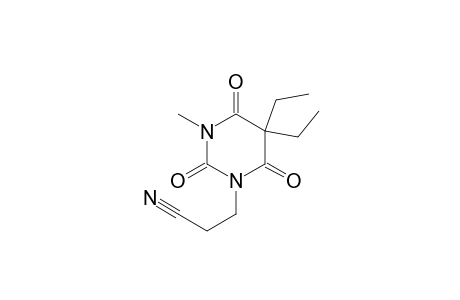 1(2H)-Pyrimidinepropanenitrile, 5,5-diethyltetrahydro-3-methyl-2,4,6-trioxo-