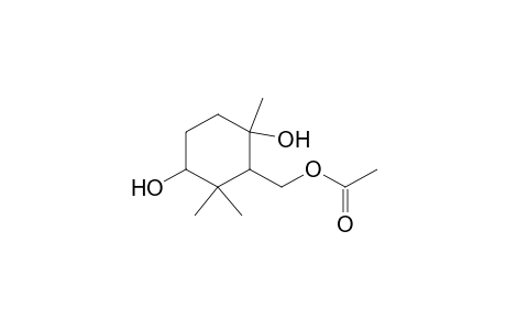 (3,6-dihydroxy-2,2,6-trimethyl-cyclohexyl)methyl acetate