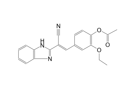 Acetic acid 4-[2-(1H-benzoimidazol-2-yl)-2-cyano-vinyl]-2-ethoxy-phenyl ester