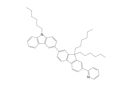 3-[9,9-Dihexyl-7-(pyridin-2-yl)fluororen-2-yl]-9-hexylcarbazole