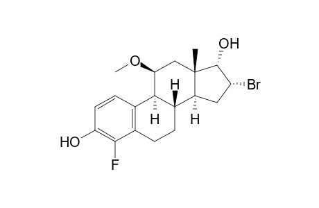 (8S,9S,11S,13S,14S,16R,17S)-16-bromanyl-4-fluoranyl-11-methoxy-13-methyl-6,7,8,9,11,12,14,15,16,17-decahydrocyclopenta[a]phenanthrene-3,17-diol