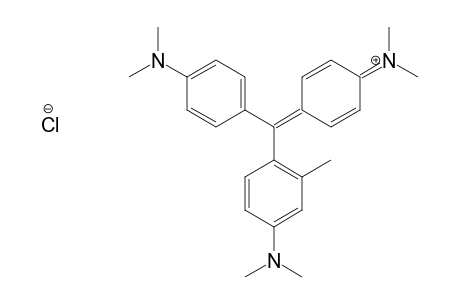 Methanaminium, N-[4-[[4-(dimethylamino)-2-methylphenyl][4-(dimethylamino)phenyl]methylene]-2,5-cyclohexadien-1-ylidene]-N-methyl-, chloride