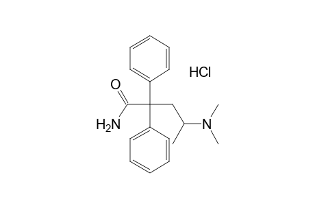 4-(dimethylamino)-2,2-diphenylvaleramide, monohydrochloride