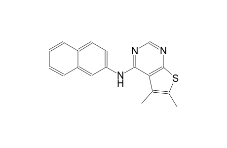 thieno[2,3-d]pyrimidin-4-amine, 5,6-dimethyl-N-(2-naphthalenyl)-