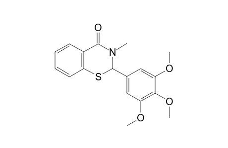 2,3-dihydro-3-methyl-2-(3,4,5-trimethoxyphenyl)-4H-1,3-benzothiazine-4-one