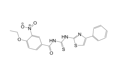 N-(4-ethoxy-3-nitrobenzoyl)-N'-(4-phenyl-1,3-thiazol-2-yl)thiourea