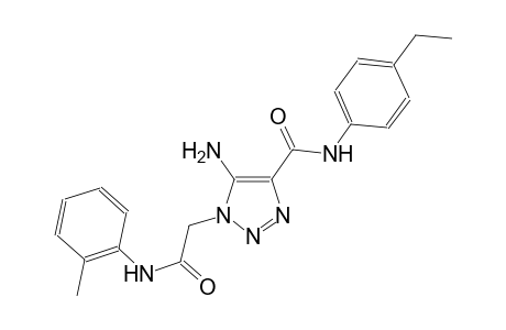5-amino-N-(4-ethylphenyl)-1-[2-oxo-2-(2-toluidino)ethyl]-1H-1,2,3-triazole-4-carboxamide