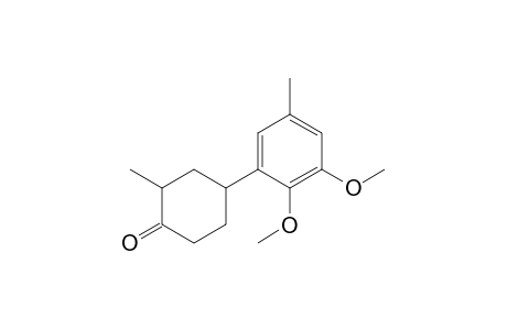4-(2,3-dimethoxy-5-methyl-phenyl)-2-methyl-cyclohexan-1-one