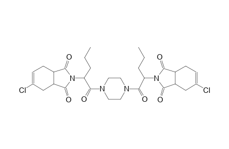 1H-isoindole-1,3(2H)-dione, 5-chloro-2-[1-[[4-[2-(5-chloro-1,3,3a,4,7,7a-hexahydro-1,3-dioxo-2H-isoindol-2-yl)-1-oxopentyl]-1-piperazinyl]carbonyl]butyl]-3a,4,7,7a-tetrahydro-