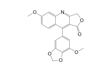 6-Methoxy-9-(7-methoxy-1,3-benzodioxol-5-yl)furo[3,4-b]quinolin-1(3H)-one