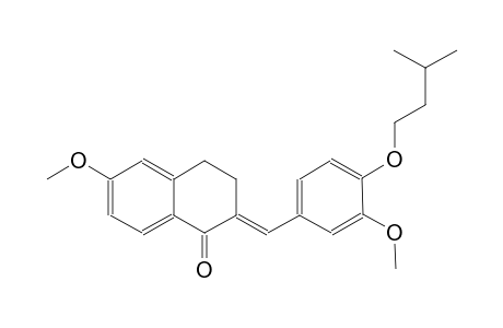 (2E)-2-[4-(isopentyloxy)-3-methoxybenzylidene]-6-methoxy-3,4-dihydro-1(2H)-naphthalenone