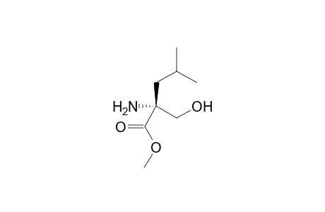 Methyl (R)-2-amino-2-isobutyl-3-hydroxypropanoate