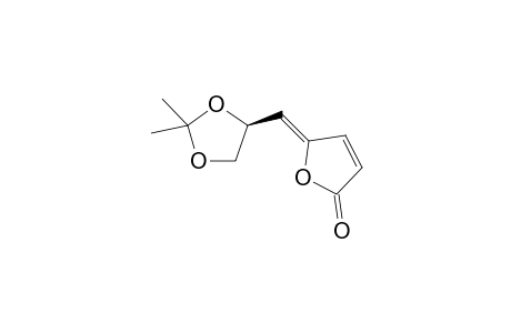 (5Z)-5-[[(4S)-2,2-dimethyl-1,3-dioxolan-4-yl]methylene]furan-2-one