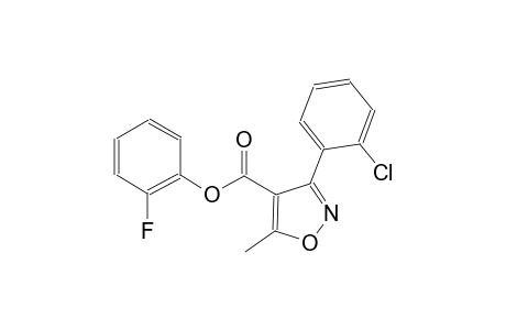4-isoxazolecarboxylic acid, 3-(2-chlorophenyl)-5-methyl-, 2-fluorophenyl ester