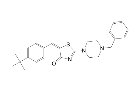 (5E)-2-(4-benzyl-1-piperazinyl)-5-(4-tert-butylbenzylidene)-1,3-thiazol-4(5H)-one