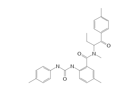 REACTION-PRODUCT-OF-URB-754-WITH-4-METHYLBUPHEDRONE;N,5-DIMETHYL-N-[1-OXO-1-(PARA-TOLYL)-BUTAN-2-YL]-2-[3-(PARA-TOLYL)-UREIDO]-BENZAMIDE