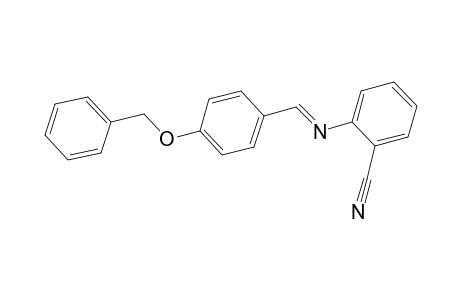 2-(((E)-[4-(Benzyloxy)phenyl]methylidene)amino)benzonitrile