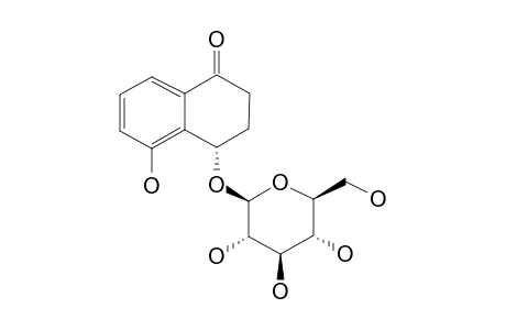 (4S)-4,5-DIHYDROXY-ALPHA-TETRALONE-4-O-BETA-D-GLUCOPYRANOSIDE
