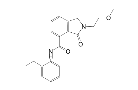 N-(2-ethylphenyl)-2-(2-methoxyethyl)-3-oxo-4-isoindolinecarboxamide