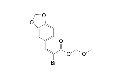 Methoxymethyl (E)-3-(3,4-Methylenedioxyphenyl)-2-bromopropenoate