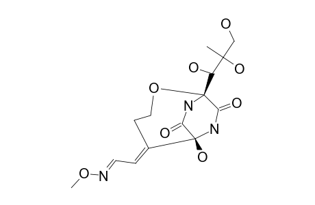 (5E,5BE)-5A-FORMYLBICYCLOMYCIN-O-METHYLOXIME
