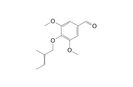 4-O-(2-Methyl-2-butenyl)-3,5-dimethoxybenzaldehyde