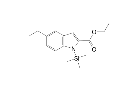 1H-Indole-2-carboxylic acid, 5-ethyl-1-(trimethylsilyl)-, ethyl ester