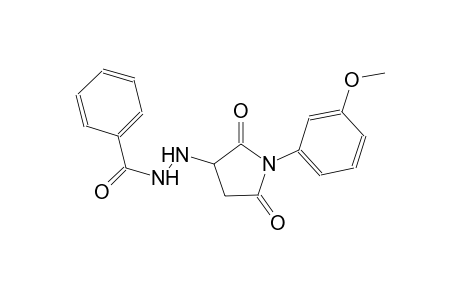N'-[1-(3-methoxyphenyl)-2,5-dioxo-3-pyrrolidinyl]benzohydrazide