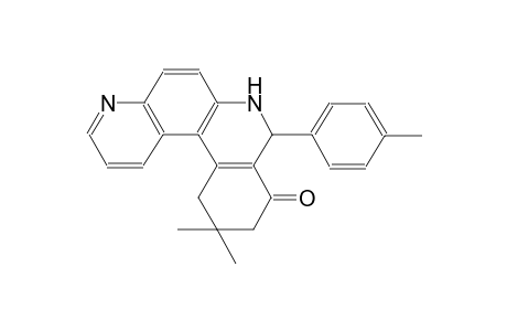 benzo[a]4,7-phenanthrolin-9(7H)-one, 8,10,11,12-tetrahydro-11,11-dimethyl-8-(4-methylphenyl)-