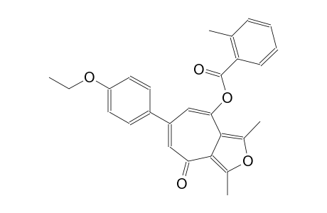 6-(4-ethoxyphenyl)-1,3-dimethyl-4-oxo-4H-cyclohepta[c]furan-8-yl 2-methylbenzoate