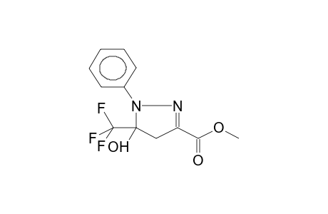 1-PHENYL-3-METHOXYCARBONYL-5-HYDROXY-5-TRIFLUOROMETHYL-DELTA2-PYRAZOLINE