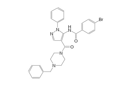 N-{4-[(4-benzyl-1-piperazinyl)carbonyl]-1-phenyl-1H-pyrazol-5-yl}-4-bromobenzamide