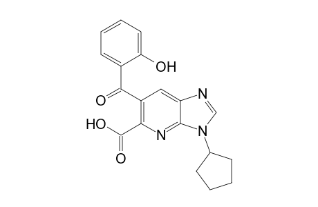 3-Cyclopentyl-6-(2-hydroxybenzoyl)-3H-imidazo[4,5-b]pyridine-5-carboxylic acid